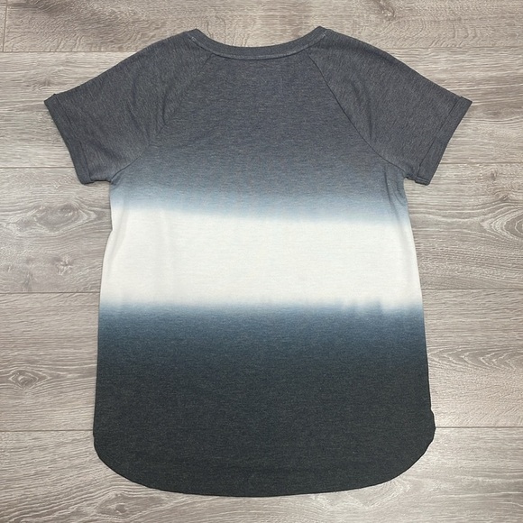 Sonoma The Supersoft Top Short Cuffed Sleeve Gray Ombre M - Picture 15 of 15